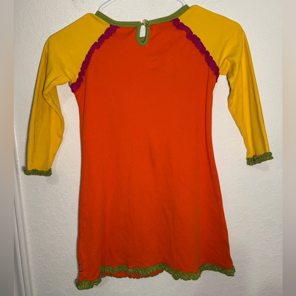 Michael Simon Halloween Dress Girl 4 Orange Spider Candy Corn Vintage Ugly RARE - Picture 9 of 10